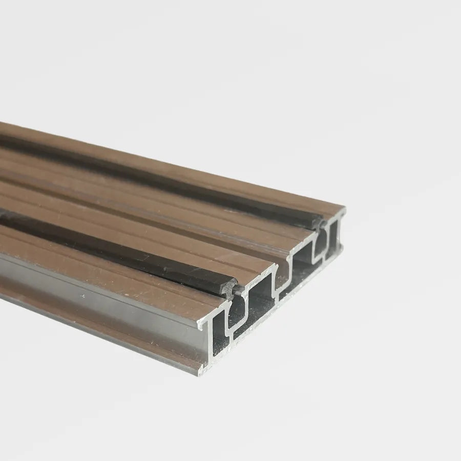 Aluminium profiel met rubber 240cm